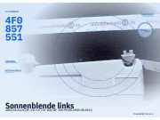 Sonnenblende links AUDI A6 Avant (4F, C6) 4F0857551