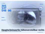 Hauptscheinwerfer höhenverstellbar rechts VW Polo II (86C) 30113754800