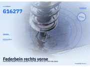 Federbein rechts vorne MERCEDES-BENZ A-Klasse (W168) G16277