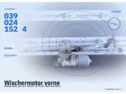 Wischermotor vorne SKODA Fabia (6Y) 6Q1955119A 0390241524