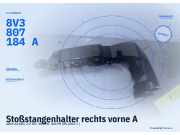 Stoßstangenhalter rechts vorne AUDI A3 (8V) 8V3807184A