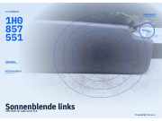 Sonnenblende links VW Golf IV Cabriolet (1E7) 1H0857551