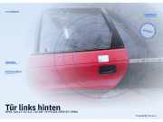 Tür links hinten OPEL Astra F CC