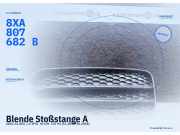 Blende Stoßstange AUDI A1 (8X) 8XA807682B