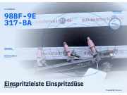 Einspritzleiste Einspritzdüse Ford Ka 98BF-9E317-BA
