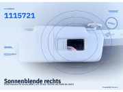 Sonnenblende rechts FORD Mondeo III Kombi (BWY) 1146201 1115721