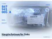 Hauptscheinwerfer links VW Polo II (86C) 867941005A