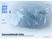 Sonnenblende links AUDI A6 Avant (4F, C6) 4F0857551K