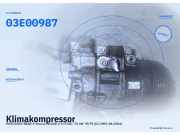 Klimakompressor MERCEDES-BENZ A-Klasse (W168) 4472208366 03E00987