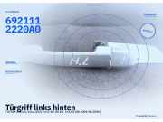 Türgriff links hinten TOYOTA Avensis Verso (M2) 6921112220A0