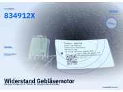 Widerstand Gebläsemotor VW Polo III (6N) 834912X