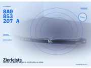 Zierleiste AUDI 80 (8C, B4) 8A0853207A