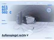 Außenspiegel rechts VW Polo V (6R, 6C) 6C1857502C