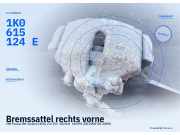 Bremssattel rechts vorne VW Passat B6 Variant (3C5) 1K0615124E