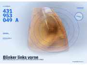 Blinker links vorne AUDI 100 (43, C2) 431953049 A