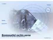 Bremssattel rechts vorne PEUGEOT 605