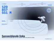 Sonnenblende links SKODA Octavia I Kombi (1U) 1Z0857551M