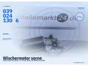Wischermotor vorne FORD Fiesta III (GFJ) 0390241306