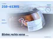 Blinker rechts vorne MAZDA 323 C IV (BG) 210-61301