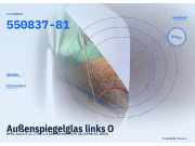 Außenspiegelglas links OPEL Astra G CC (T98) 550837-81