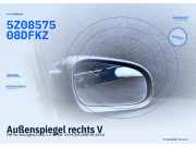 Außenspiegel rechts VW Fox Schrägheck (5Z) 5Z0857508D FKZ