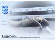 Auspuffrohr MERCEDES-BENZ CLA Coupe (C117) A2464901510 0281004207