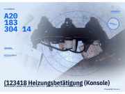 (123418 Heizungsbetätigung (Konsole) MERCEDES-BENZ 190 (W201) A2018330414