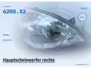 Hauptscheinwerfer rechts CITROEN C5 I Break (DE) 6205.X2