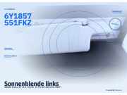 Sonnenblende links SKODA Fabia (6Y) 6Y1857551 FKZ