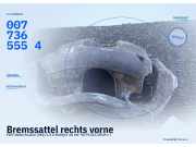 Bremssattel rechts vorne FIAT Doblo Kasten/Kombi (263) 0077365554