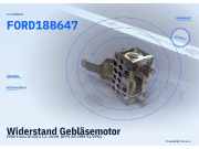 Widerstand Gebläsemotor FORD Fiesta III (GFJ) FORD 18B647