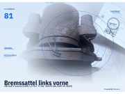 Bremssattel links vorne VW Golf V Variant (1KM) 81