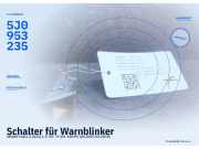 Schalter für Warnblinker SKODA Fabia II (542) 5J0953235E RBE 5J0953235