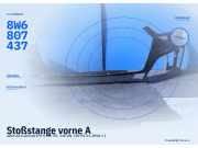 Stoßstange vorne AUDI A5 Cabriolet (F57) 8W6807437
