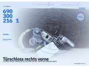 Türschloss rechts vorne TOYOTA Corolla Liftback (E12) 6903002162 6903002161