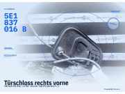 Türschloss rechts vorne VW Golf VII (5G) 5TB837016D 5E1837016B