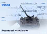 Bremssattel rechts hinten Mercedes-Benz C-Klasse (W204) 95038