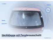 Heckklappe mit Fensterausschnitt OPEL Corsa C (X01)