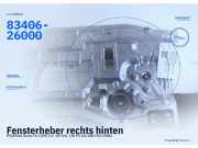 Fensterheber rechts hinten HYUNDAI Santa Fe (SM) 83406-26000