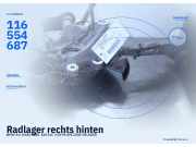 Radlager rechts hinten BMW 5er (E60) 116554687