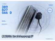 (228886 Heckklappengriff VW Passat Variant (3B6, B5) 3B9827566D) 3B9827566D
