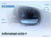 Außenspiegel rechts AUDI A3 (8L) 0330808