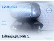Außenspiegel rechts OPEL Vivaro A Kasten (X83) 1.9 DTI 74 kW 101 PS (08.2001-> ) E2010022