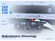 Bedienelement, Klimaanlage Mercedes-Benz A-Klasse (W168) 1688302185