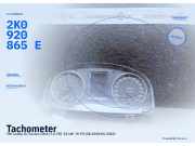 Tachometer VW Caddy III Kasten (2KA) 2K0920865E