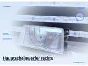 Hauptscheinwerfer rechts VW Polo II Coupe (80, 86C)