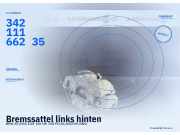 Bremssattel links hinten BMW X5 (E53) 34216768443 34211166235