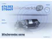 Wischermotor vorne BMW 3er (E36) 676383578669