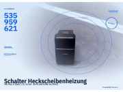 Schalter Heckscheibenheizung VW Polo II (86C) 535959621