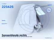 Sonnenblende rechts PEUGEOT 307 Break 221625